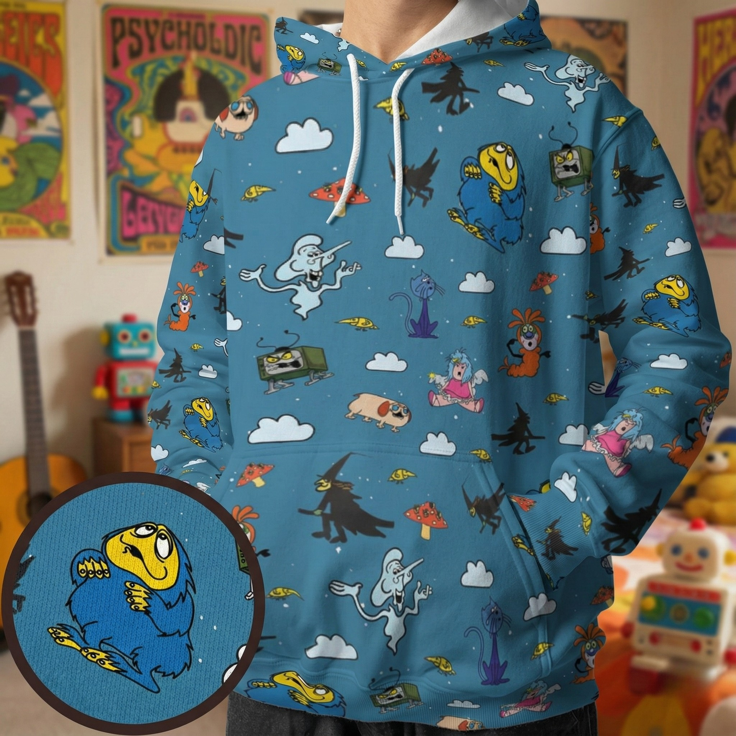 All-over Print Hoodie - 3LBCXMJR
