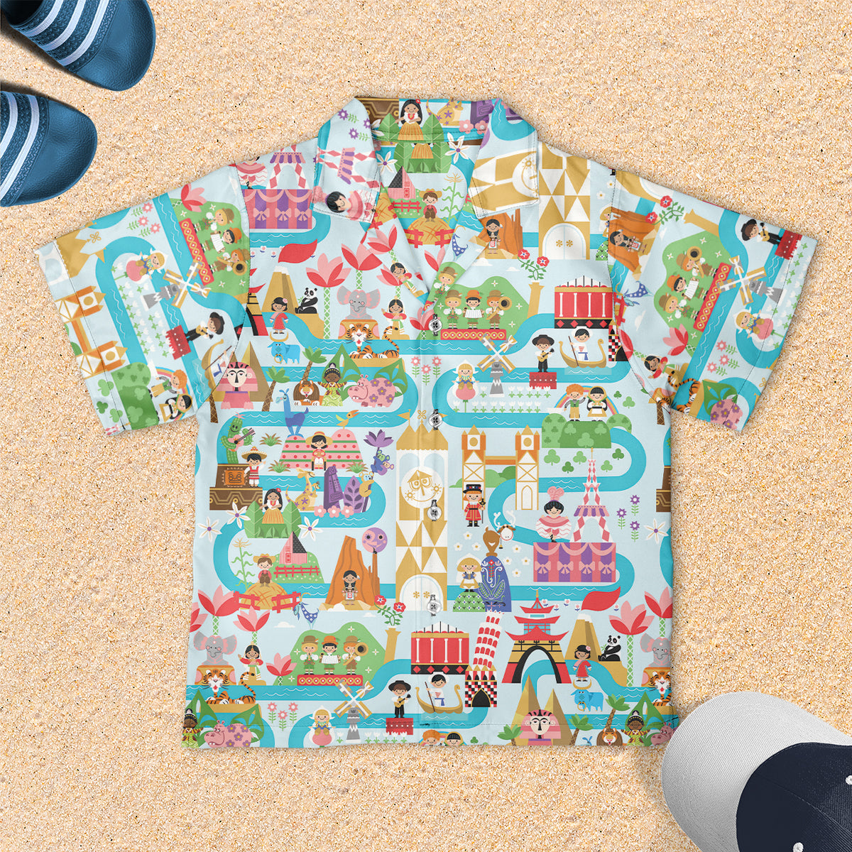 Youth Short-sleeve Hawaiian Shirt - M8SDM7T6