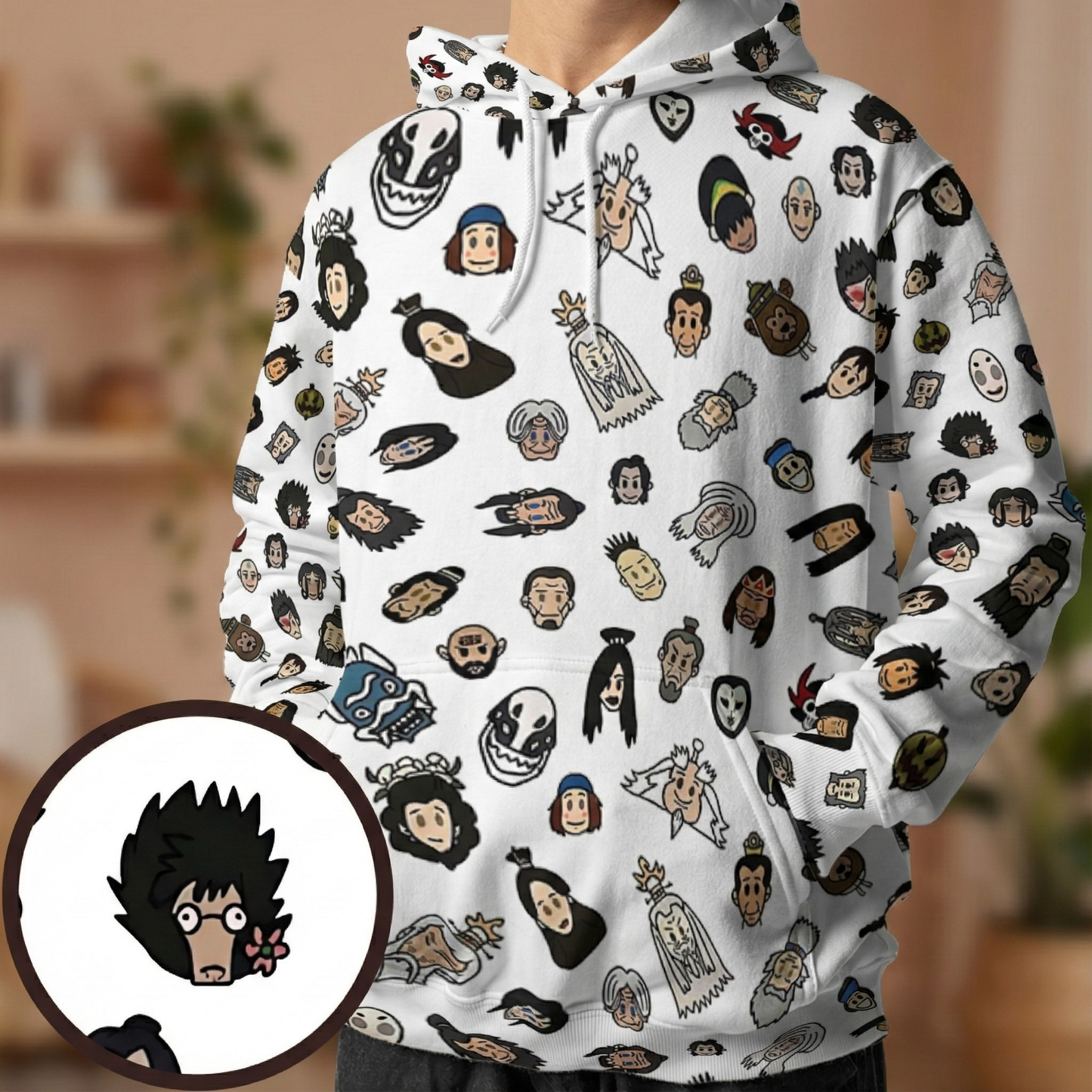 All-over Print Hoodie - V2ZKZ329