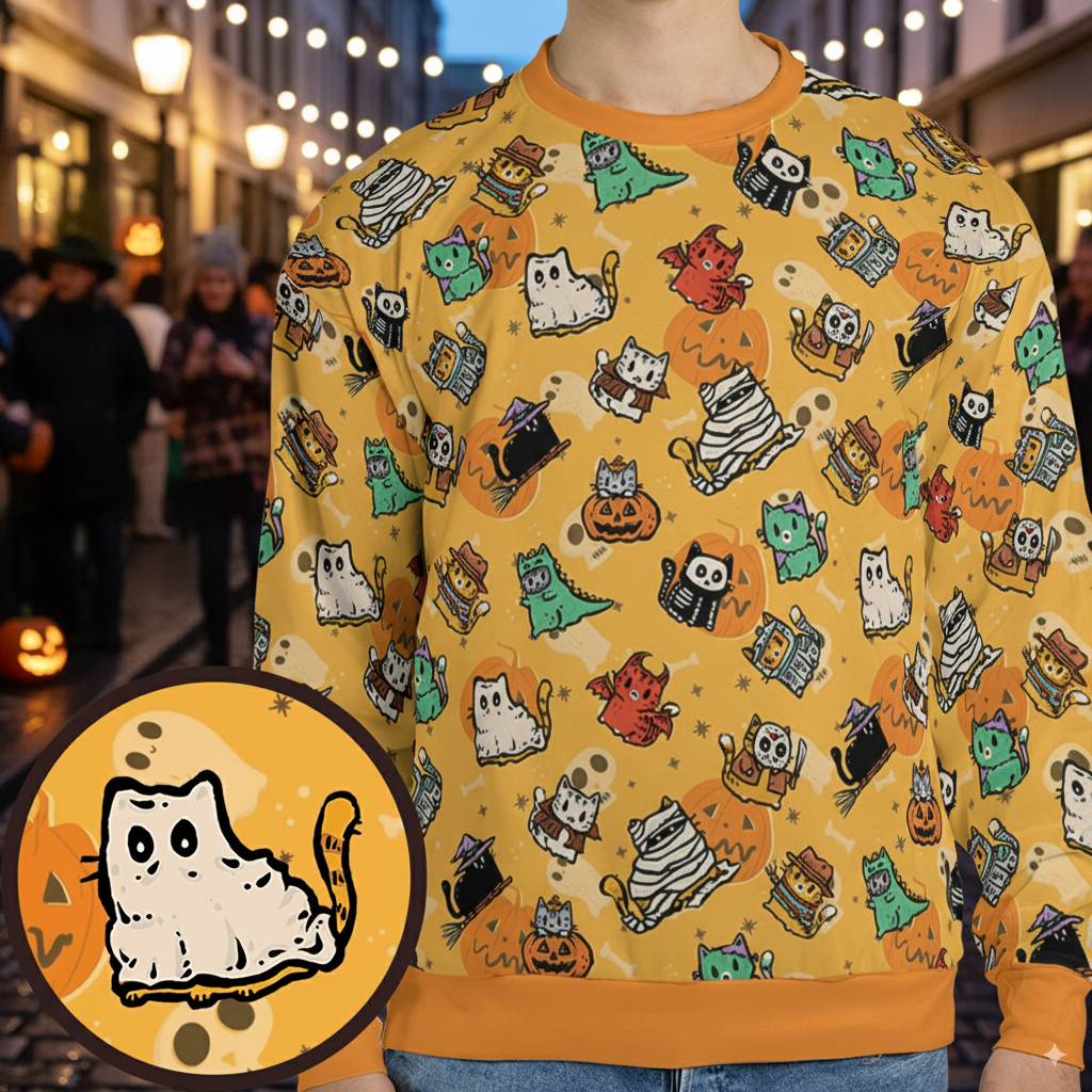 All-over Print Sweatshirt - 9BY7H75E